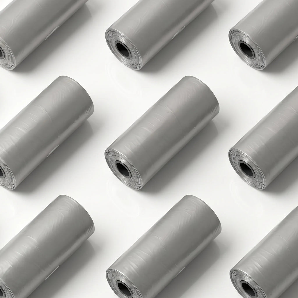 Glint Dog Poop Bags – 10 Rolls (150 Bags Total) – Silver