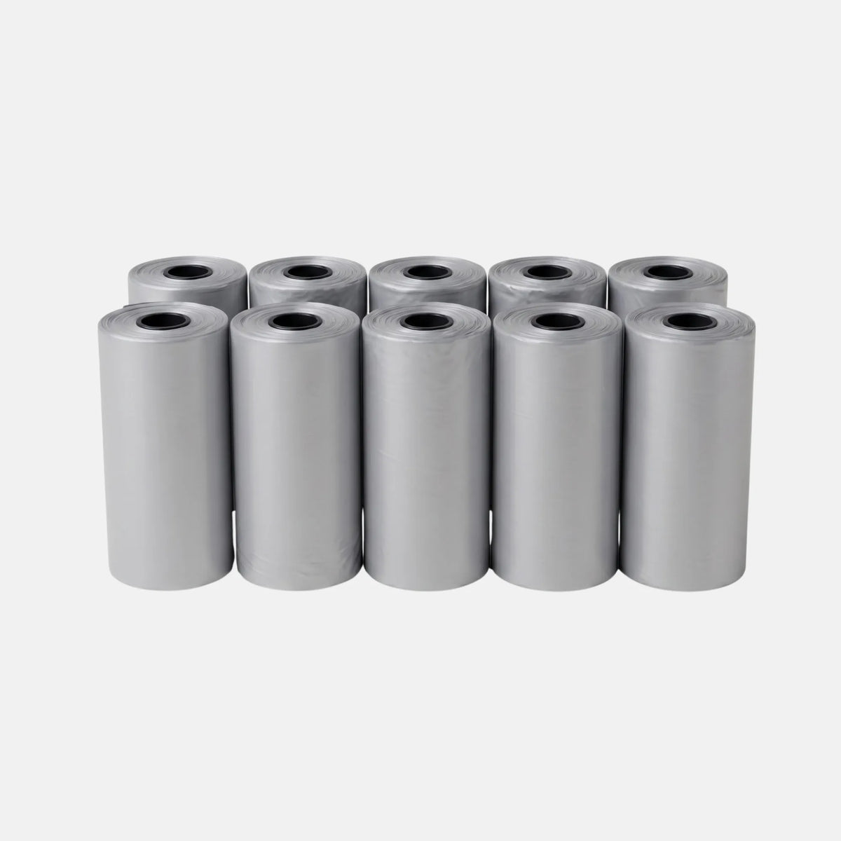 Glint Dog Poop Bags – 10 Rolls (150 Bags Total) – Silver